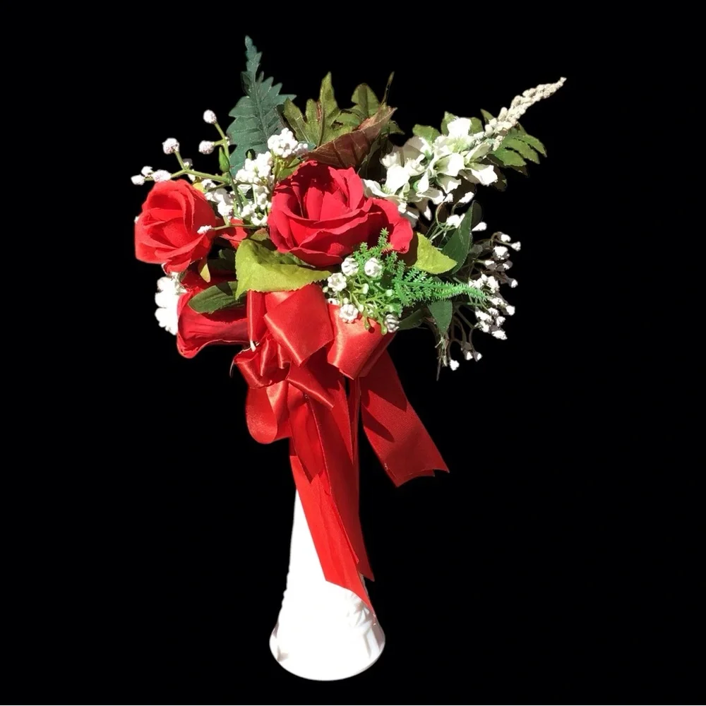 Artificial Rose Bouquet Arrangement 14”